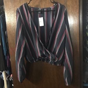 Long sleeve crop top